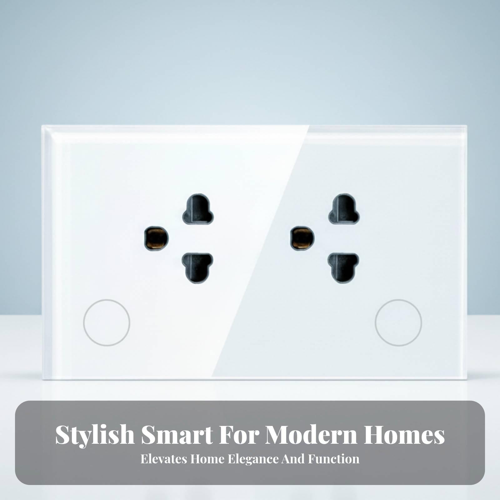 Timer Dual Outlet - مقبس حائط ذكي مزدوج مزود بتقنية