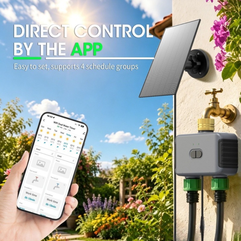 جهاز تحكم ذكي للري عن بعد عبر  - مراجعة Timer Dual Outlet وسعره