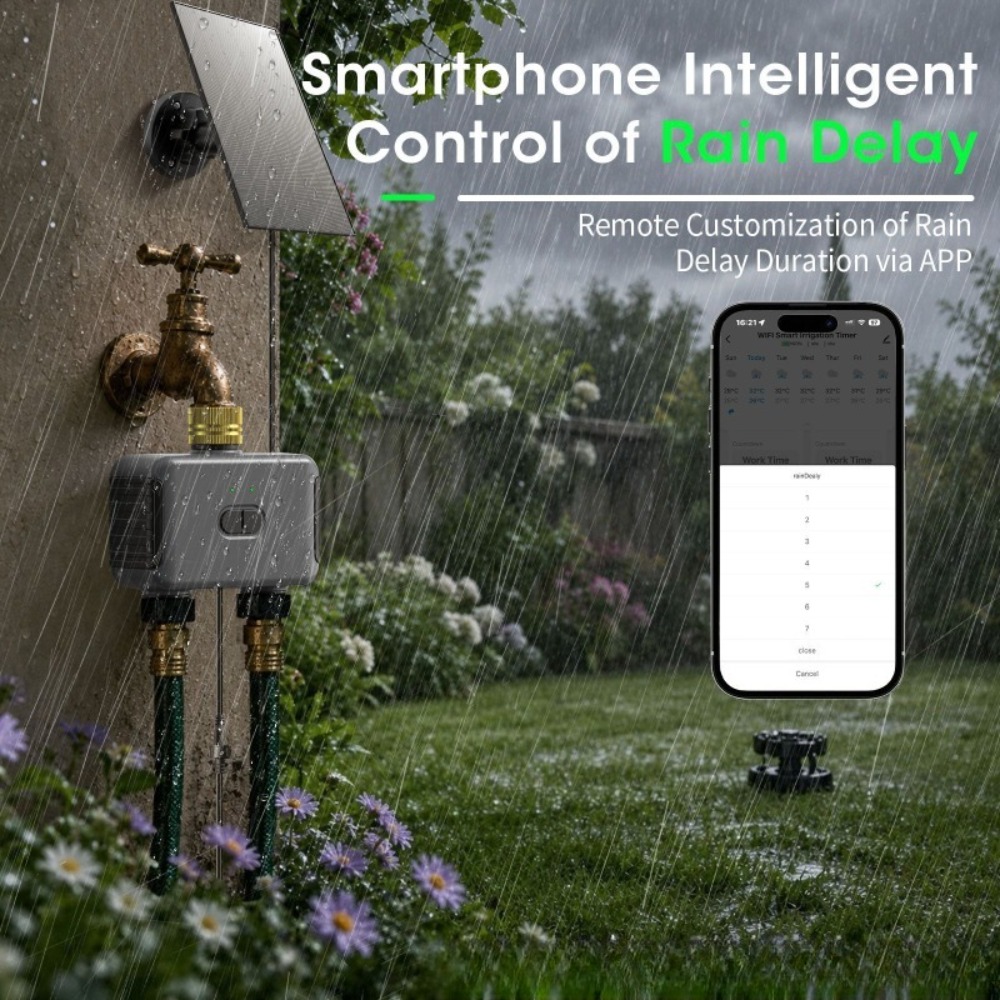 جهاز تحكم ذكي للري عن بعد عبر  - مراجعة Timer Dual Outlet وسعره